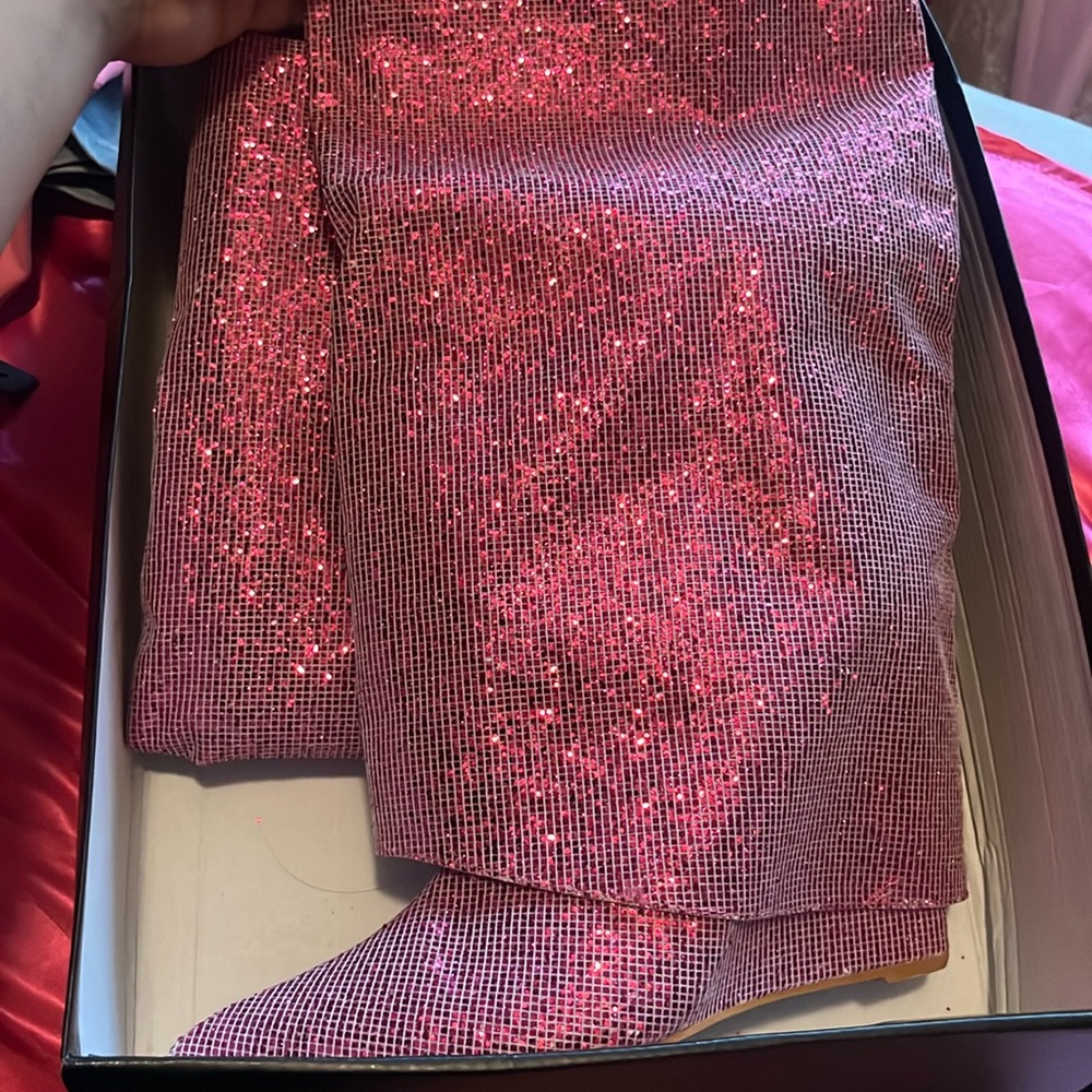 Sparkle heel boots